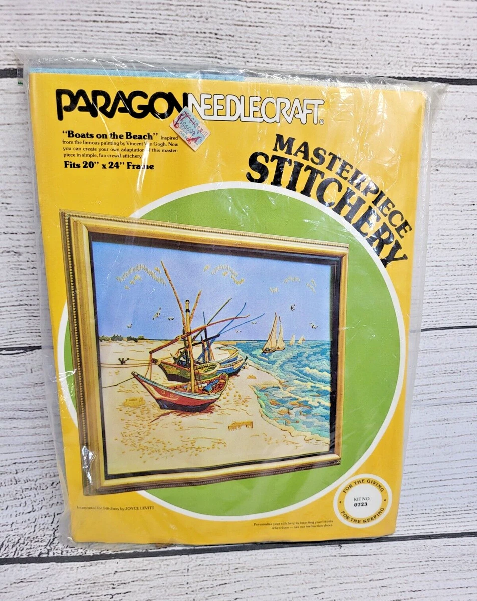 Paragon Needlecraft Three's A Crowd crewel stitchery kit