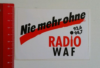 Aufkleber/Sticker: Radio WAF 92,6 / 94,7 (25051677)