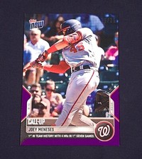 Joey Meneses 2022 Topps Now Purple Parallel 25/25 Rookie Card RC #685  Nationals
