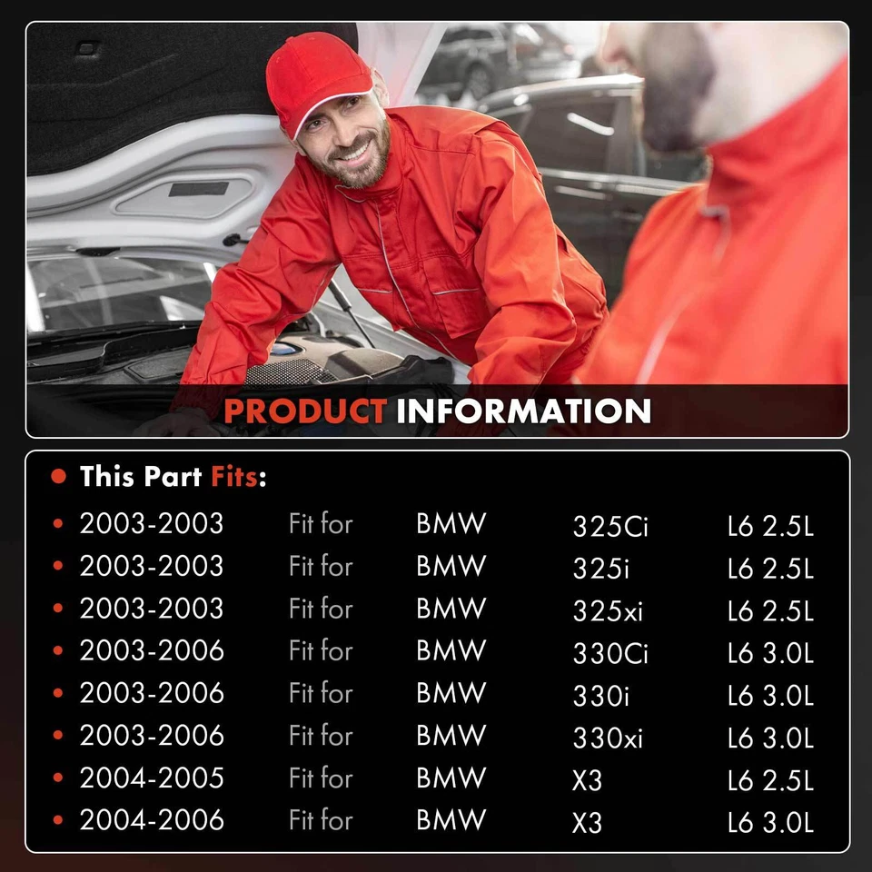 Compresor de aire acondicionado con embrague para BMW 325Ci 325i 325xi 330Ci 330i 330xi X3 E46 E83 Foto 2 de 4