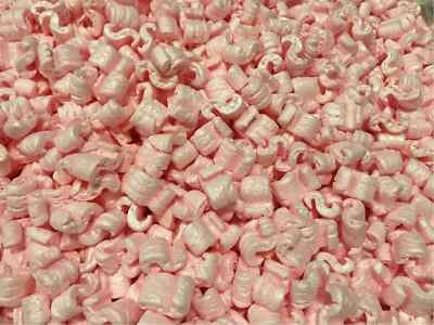 Packing Peanuts Shipping Anti Static Loose Fill 30 Gallons 4 Cubic Feet Pink***!