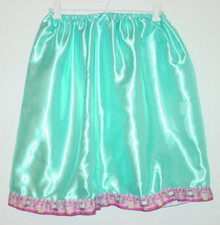 Blue Satin Half Slip Happy Birthday Pink Cakes Gifts 25"-50" waist Sissy-XXL NEW