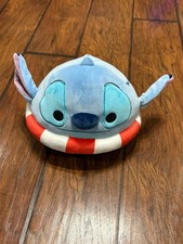 Disney Lilo  Stitch Squishmallow Plush Stitch Wearing Life Preserver Swim Tube