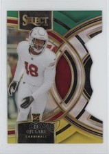 2023 Panini Select Premier Level Green & Yellow Prizm Die-Cut BJ Ojulari 1i5d