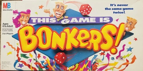 This Game Is Bonkers! Board Game 1989 Milton Bradley Vintage Complete VGC