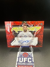 Topps Finest UFC 2025 Carlos Prates On Card Auto Red Black Vapor 2/10