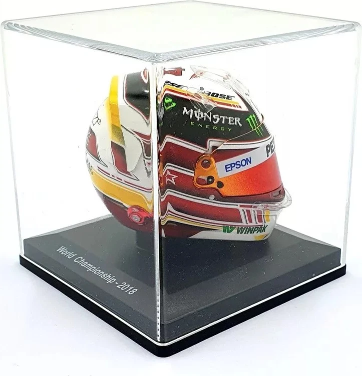 F1 Helmet Mercedes AMG Lewis Hamilton 2018 Mexico in 1/5 scale by Spark - Image 3 of 4