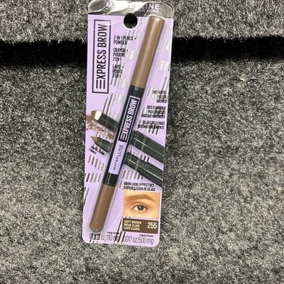 Maybelline New York Express Brow 255 Eyebrow Pencil + Powder Soft Brown