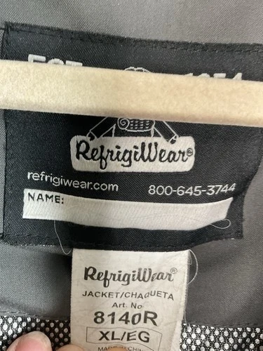 Chaqueta impermeable RefrigiWear 8140R PolarForce aislada cremallera completa para hombre talla XL Foto 2 de 4