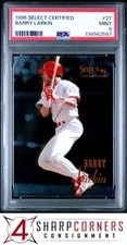 1995 SELECT CERTIFIED #27 BARRY LARKIN REDS HOF POP 2 PSA 9