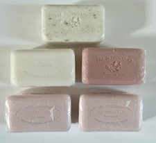 Pre de Provence 5 x 150 Gram French Soap Bath Shower Bars Natural Shea