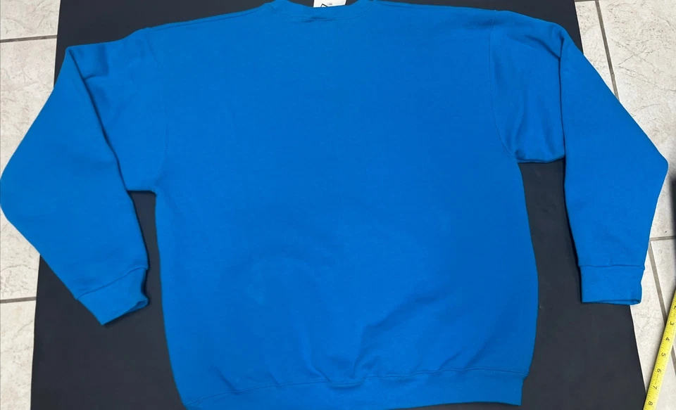 Sudadera en Blanco Vintage Pro Player Adulto XL Cuello Redondo Años 90 Deadstock EE. UU. Azul Nueva con Etiquetas Foto 2 de 4