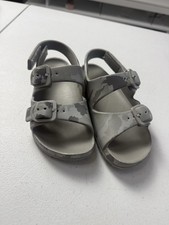 Toddler Boys Two Buckle EVA Sandals 11/12 Grey Camo SlipOn H