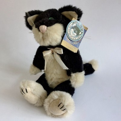 HENRY die glückliche schwarze Katze - Vintage weiches Plüschtier (Spielmacher Sammlerserie)
