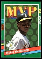 Rickey Henderson 1991 Donruss #387 Oakland Athletics FREE SHIPPING AutographDen