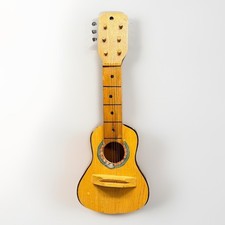 Vintage Peruvian Mini Ukulele Wooden Folk Instrument Missing Strings