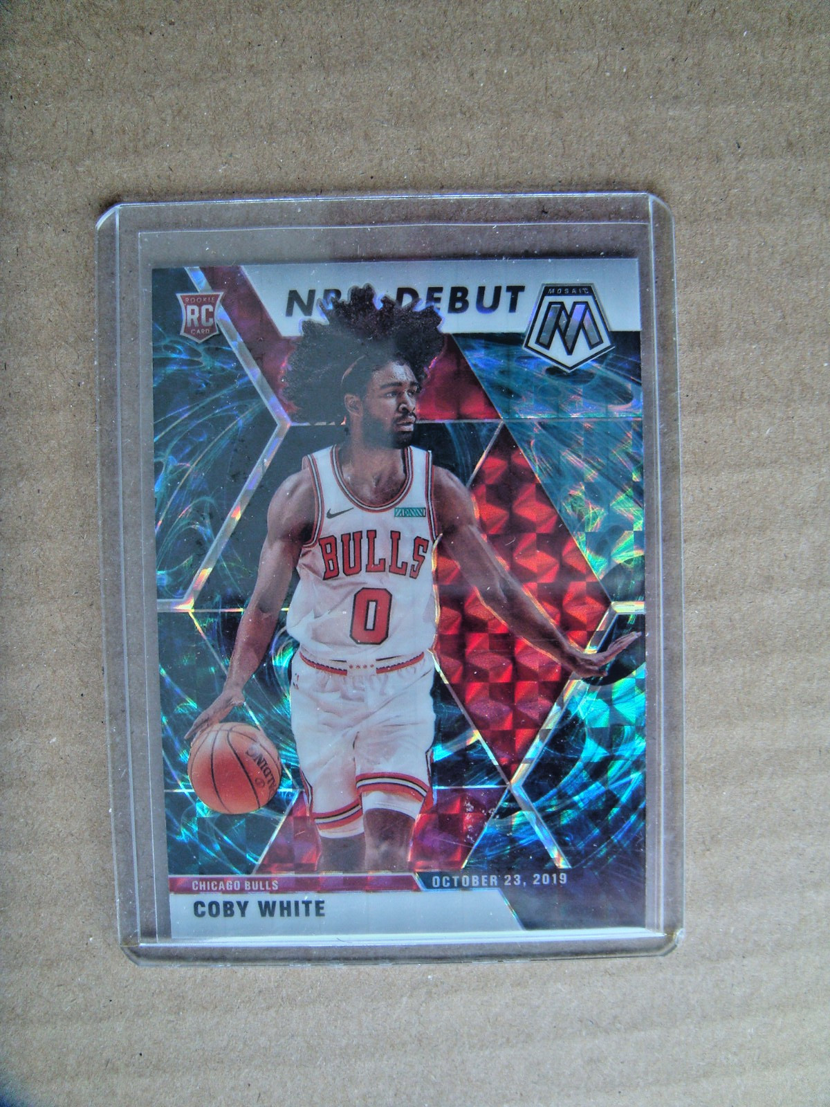 Coby White 2019-20 Mosaic basketball Rookie Case Hit Genesis Prizm SSP