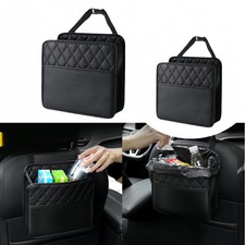 Car Seat Organizer Multi-Pocket PU Leather Car Backseat Storage Bag Waterproof H