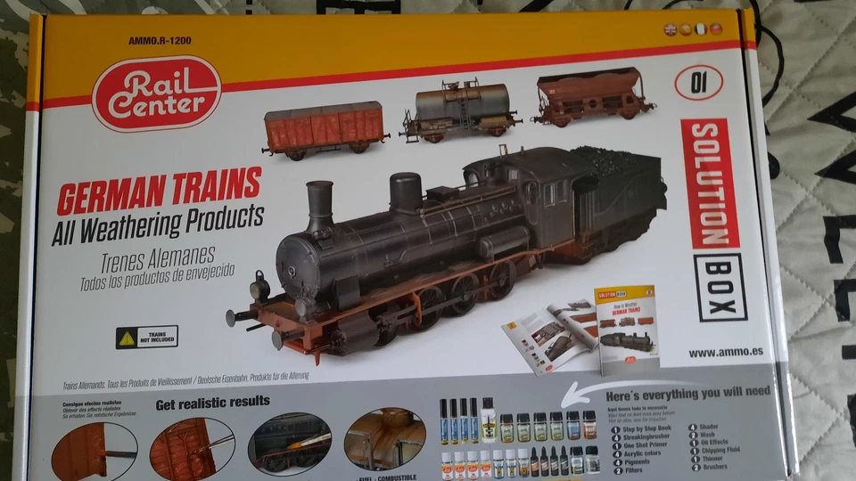 NOCH 4601200 Solution-Box von AMMO of Mig R-1200 Deutsche Züge altern