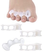 2Pairs Toe Separators Toe Spacers for Women Men to Correct Bunion, Relieve Fe...