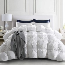 puredown® Goose Down Comforter King Size, 800 Fill Power, 100% Cotton 700 Count