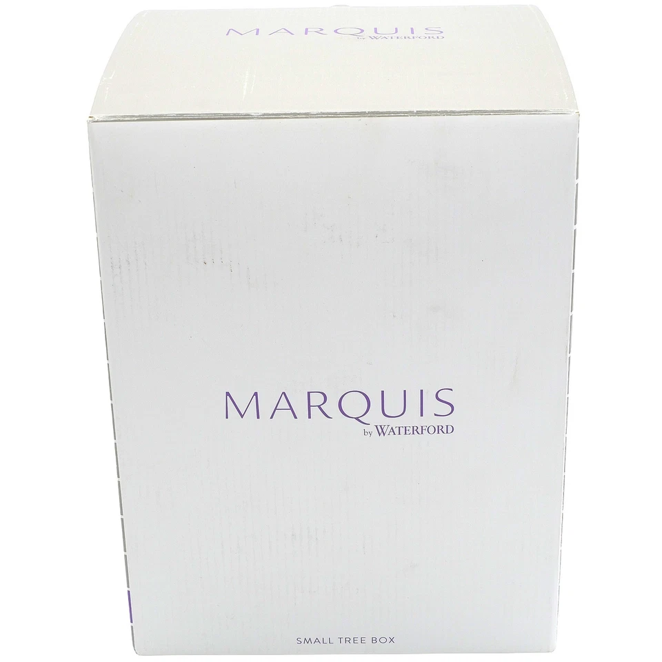 Estatuilla pequeña de árbol de Navidad de cristal Marquis by Waterford de 6,5′′ nueva en caja Foto 2 de 4