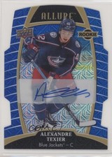 2019-20 Upper Deck Allure Rookies Blue Line 35/35 Alexandre Texier #71 Auto a2k