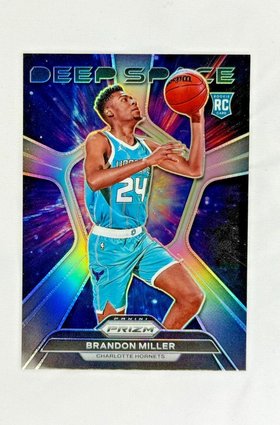 2023-24 PANINI PRIZM DEEP SPACE ROOKIE SILVER BRANDON MILLER RC HORNETS