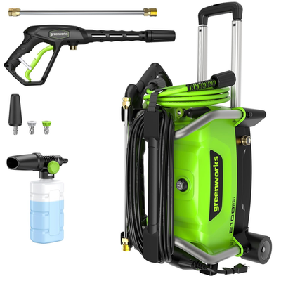 #ad Greenworks 2100 PSI Compact Power Washer with Telescoping Handle 1.2 GPM $155.00