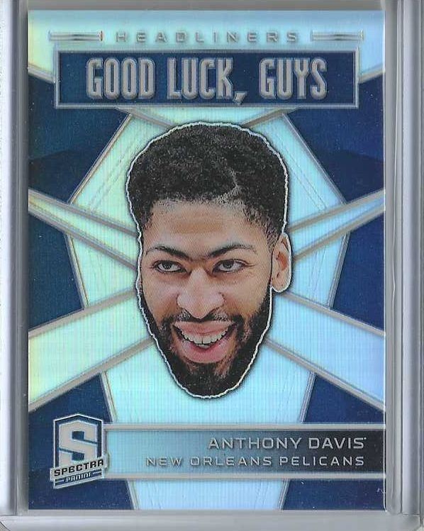 2018-19 Panini Spectra Headliners #4 Anthony Davis New Orleans Pelicans CASE HIT