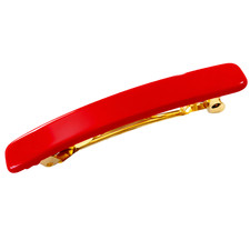 French Amie Small 2 1/4" Celluloid Handmade Hair Barrette for Women and Girls