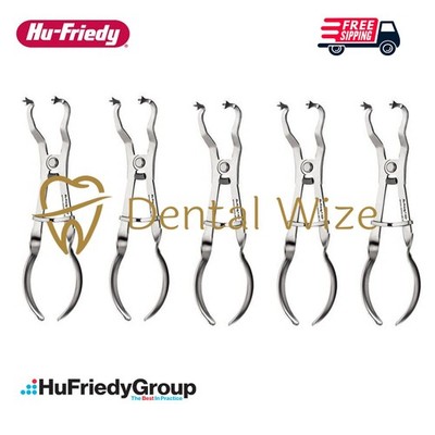 Hu-Friedy RDF Dental Clamp Forceps Rubber Dam 17cm Ivory   Lot of 5
