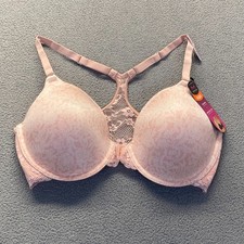 Maidenform One Fab Fit Everyday Full Coverage Racerback Bra 7112 Pale Pink 34C