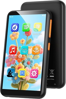 AGPTEK 16GB T07S MP3 Player for Kids WiFi 4'' Music Player & Free 64GB TF card