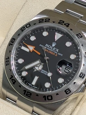 ROLEX EXPLORER II PRE-OWNED 216570 BLACK DIAL 42mm Men's Watch "Great Condition - Image 1 of 4