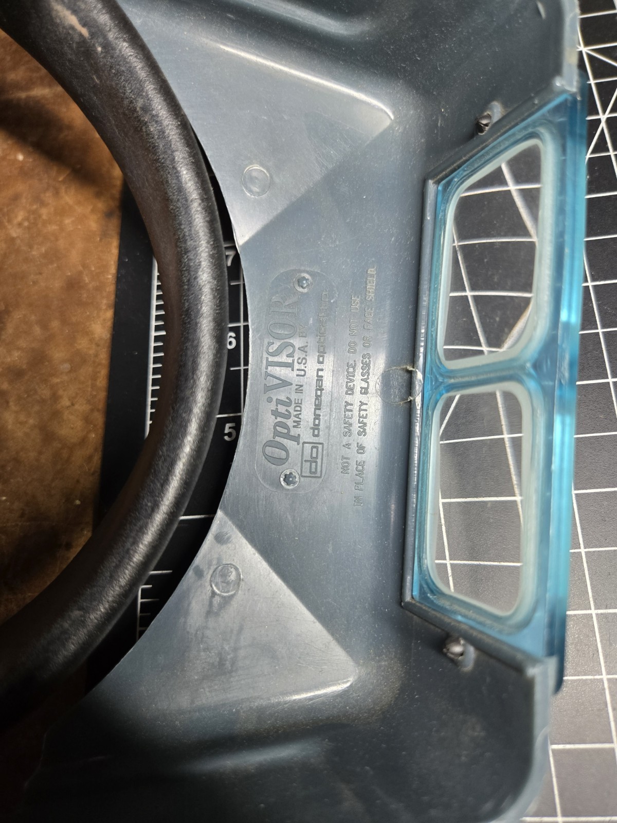 Donegan Optical Opti Visor DA-3 Headband Magnifier Vintage USA Made jeweler