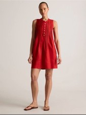 Quince. 100% European Linen Sleeveless Swing Dress