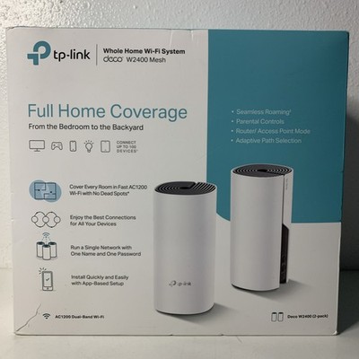 2 Pack TP-LINK Deco W2400 Ac1200 Whole Home Mesh WiFi System - White