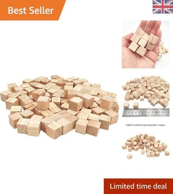 Vielseitige 1,5 cm Holzwürfel - unfertige Kiefernblöcke zum Basteln & Dekorieren