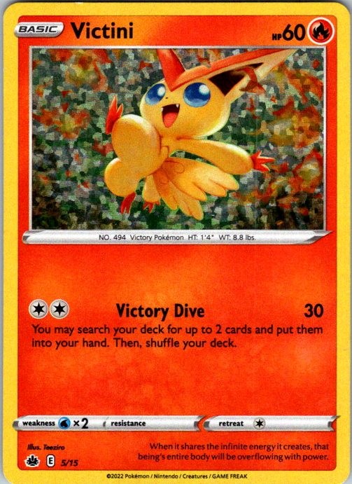 Victini - 5/15 Promo McDonald's Promos 2022 005/015 LP
