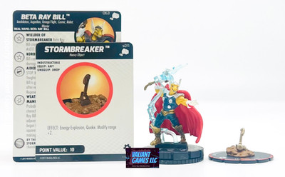 Marvel Heroclix Beta Ray Bill #063 Stormbreaker #s011 w/ Cards Mighty Thor Set