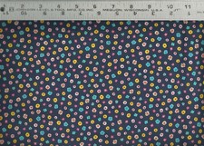 Quilting Treasures Evelyn Mini Floral on Navy 44/45 wide 100 Cotton Fabric BTY