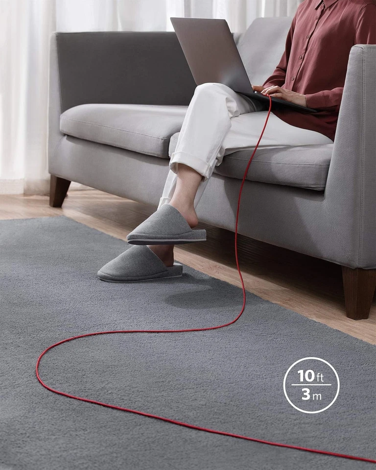 Anker USB C to C Cable, Type-C Charging Cord Fast 10FT, Red - Image 3 of 4