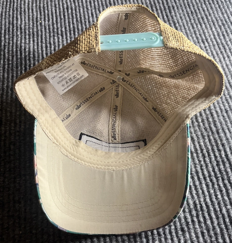 Sombrero de playa Daytona arpillera ala floral gorra snapback recuerdo talla única Foto 3 de 4