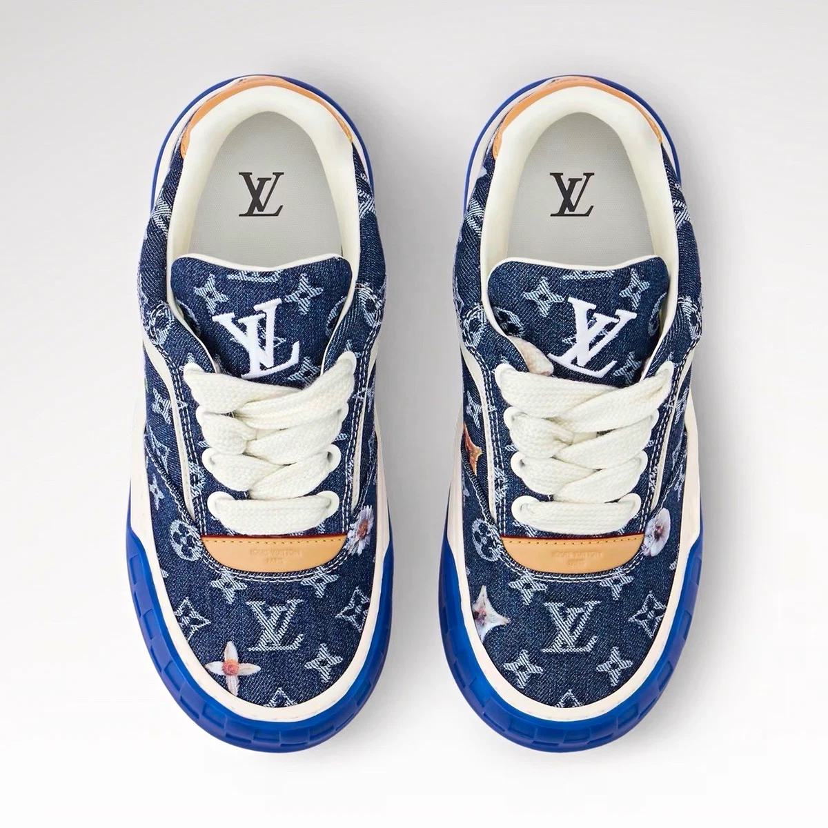 Louis Vuitton LV Trainer Low White for sale | eBay