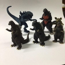 Vintage GODZILLA Mini Figure Set of 5 Action Figures Collectible