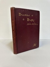 Walt Whitman / NOVEMBER BOUGHS 1st Edition 1888