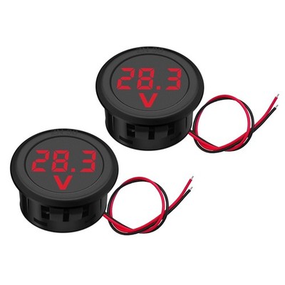 Digitalanzeige Voltmeter für Fahrzeugbatterie - 12V DC  - 2 Stücke
