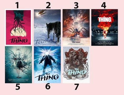 The Thing Horror Movie Poster Collection Classic Sci Fi Alien Art Print