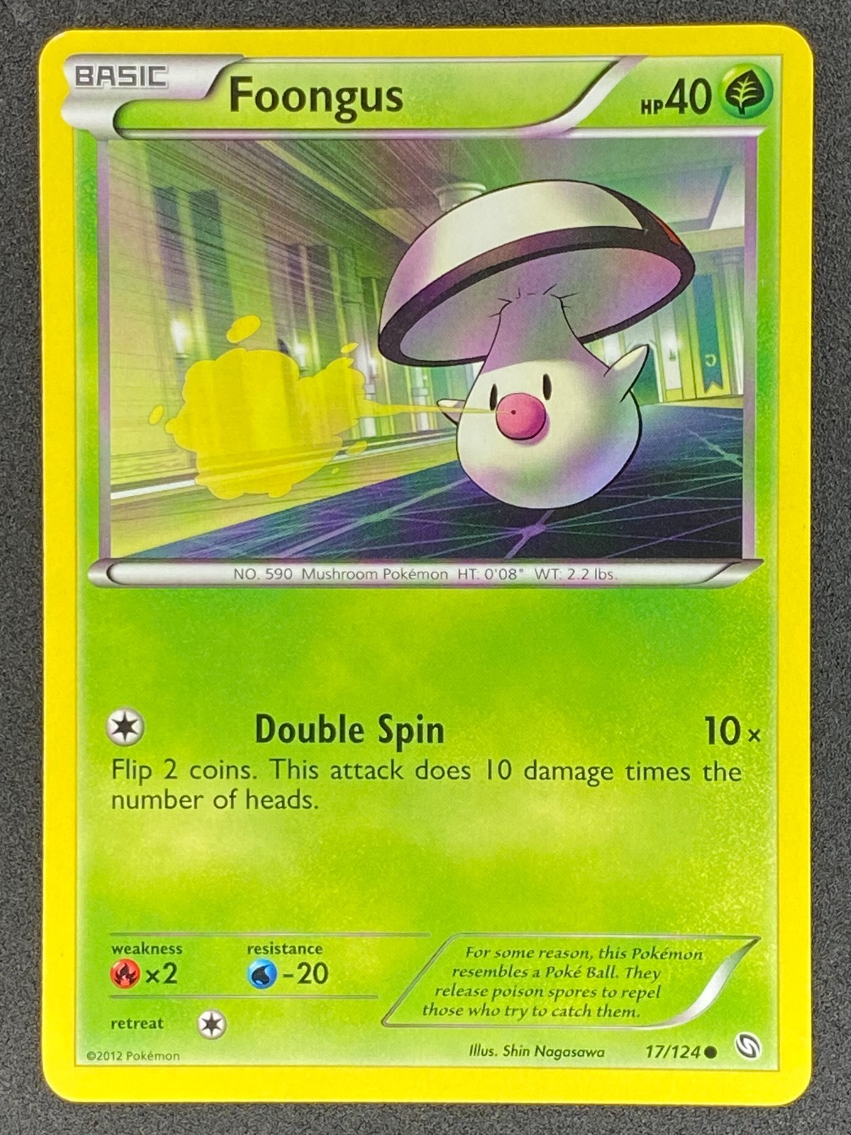 Pokémon Foongus 17/124 DRX Dragons Exalted LP/NM